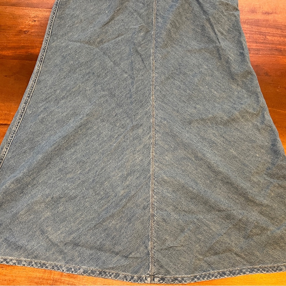 Lauren Jeans Co. Ralph Lauren Vintage Women Denim Fit/ Flare Jean Skirt Size 8 - Picture 6 of 6
